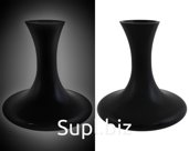 Flower vase Size: 12x15.5 cm Color: black
