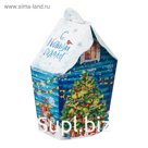 Складная коробка «Новый год», 15 × 6 × 20 см, вместимость - 700 гр.