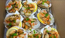 Коктейль на ракушке гребешка