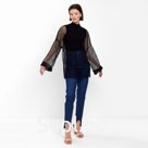 Платье сетка мини женская MINAKU, чёрное, размер 42-44