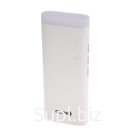 Внешний аккумулятор OXION, 2 USB, 10000 мАч, Li-pol, 2/1 A, фонарик, белый