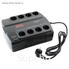 Источник бесперебойного питания APC Back-UPS BE400-RS, 240 Вт, 400 ВА, черный