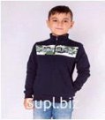 Джемпер толстовка для мальчика 5-8 лет (1234-X-Чёрный-000) 100% Хлопок "t-sod"