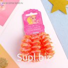 Резинка для волос "Махрушка" петельки крупные (набор 3 шт) 4 см, микс