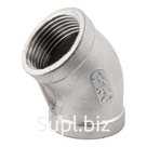 Отвод резьбовой вр/вр 45° нержавеющий, AISI304 DN25 (1"), (CF8), PN16