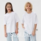 Футболка детская MINAKU:Basic line kids, белая, рост 104 см