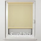 Штора рулонная BRABIX 70×175 см, текстура - лён, защита 55-85%, 200 г/м2, кремовый S-21, 605988