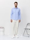 Рубашка Bawer PRDM01  муж. 80% хлопок;20% вискоза  Однотонная Двойной манжет Slim Fit (Синий 04) Длинный рукав
Артикул: PRDM01-04