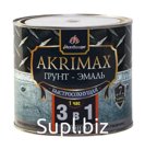 Грунт-эмаль 3в1 быстросохнущая матовая Akrimax-Рremium белая 1,7 кг