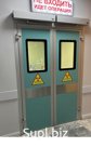 Дверь автоматическая, распашная, 2100х1200. С остеклением. Двухстворчатая