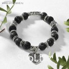 Браслет шар №10 "Лава", подвеска МИКС ,d=5,5см