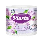 Туалетная Бумага Plushe Deluxe Light 'Сирень", 4 рулона*15 м, 3 слоя, белый,фиолетовый, ароматизация, 12 в упаковке