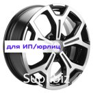 Khomen Wheels 6,5x17/5x108 ET33 D60,1 KHW1710 (Chery Tiggo/Tiggo 7 Pro) Black-FP (сфера)