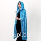 Карнавальный костюм взрослый, плюш, цвет голубой с узором