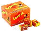 Жевательная резинка Love Is Orange Pineapple bubble gum (4,2 г * 100 шт)
