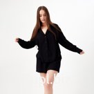Пижама (шорты, жакет) KAFTAN, чёрный, р.44-46