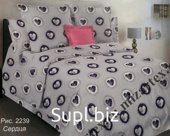 Бязь 120 гр ширина 150 см 2239 Сердца