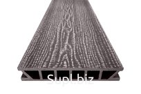 Террасная доска Deckron (Декрон) WoodLike с 3D тиснением, 153*28*4000мм, венге, П7