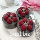 Подарочный набор свечей -"Шоколадное суфле с малиной""