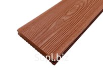Палубная доска полнотелая из ДПК марки HOLZHOF Solid, 150*18*6000мм, коричневый, П6