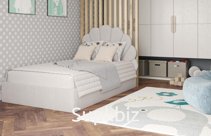 Материал каркаса: ДСП/ЛДСП
Ножки на выбор: от 5 до 12 см 
Материал обивки: Велюр
Высота изголовья: 125 см 
Основа кровати: ортопедическая решетка 

Подъемный м…