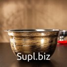 Миска из нержавеющей стали Доляна Wood, 18 см, 1,4 л, цвет древесный