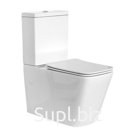 Унитаз-компакт Comforty CF41263C, безободковый, выпуск универсальный, 2-режимная арматура