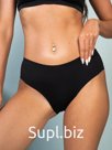 Трусы слипы бесшовные Модель 2 Черные