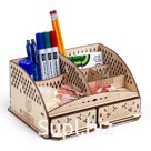 Wooden construction set, prefabricated model DROVO Desktop organizer