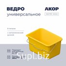 Ведро универсальное, 8 л, желтое, АКОР Мастер