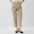 Брюки классические женские MINAKU: Safari, бежевые, размер 48