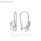Серьги "Детские" вишенки, посеребрение