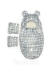 Convert for sleeping and walking, white bear on gray + coupling art. 512sh (98 cm)