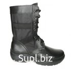 Берцы ботики облегченные, черные, высота 25 см. ТЭП
