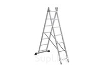 Алюминиевая двухсекционная лестница SCALA 2*7  арт. SC 2007