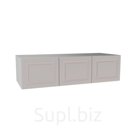 Антресоль 150х55х40 Классик, белый/ мдф кашемир матовый Soft Touch, 3 двери, секции 100/50
