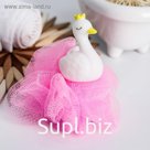 Игрушка-мочалка для купания, детская Крошка Я «Лебедь»