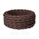 Ретро провод силовой Retro Electro, 3x2.5, коричневый, 50м, бухта