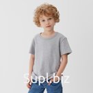Футболка детская KAFTAN "Basic line", р.28 (86-92 см), серый