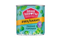 Зеленый горошек без сахара Вес,гр.: 400 ЗНАК ЗАБОТЫ