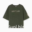 Футболка детская MINAKU, хаки, рост 128 см