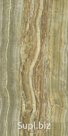 Керамогранит Green Onyx Vein Cut Luc Shiny 6 мм 300x150