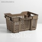 Ящик универсальный 16 л, 40×30×22 см, цвет капучино