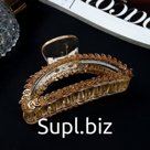 Краб для волос "Милада" изгиб, 9х4,5 см, прозрачный