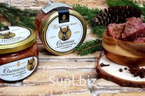 От производителя, оптом. Томлёное мясо дичи:
- олень с таежными ягодами и шалфеем
- медведь с лесными грибами
- лось с клюквой
- кабан с можжевеловыми ягодами …