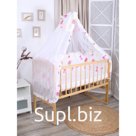 Комплект бортиков в кроватку «Щенок», с балдахином