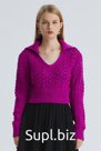 Вязанная одежда Polo V Yaka Crop Kazak