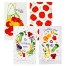 Набор кухонных полотенец Доляна Love vegan, 35х60см-4шт, 100% хлопок