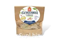 Продукт из мяса свинины мясной вареный БУЖЕНИНА СВИНАЯ С ЧЕСНОКОМ, вакуум СУ-ВИД