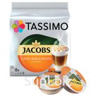 Кофе в капсулах JACOBS «Latte Macchiato Caramel» для кофемашин Tassimo, 8 шт. х 7 г + капсулы с молоком 8 шт. х 26,5 г